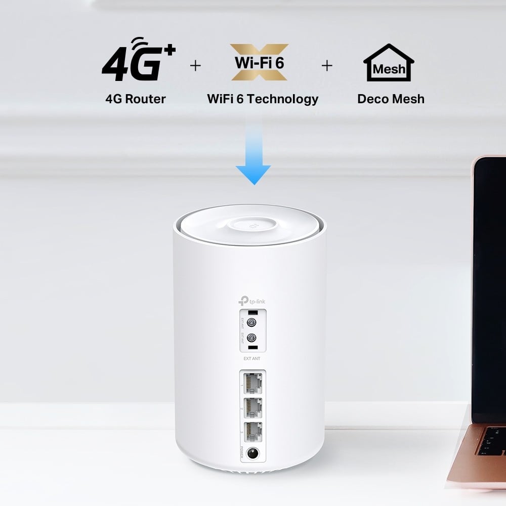 TP-Link Deco X50-4G Bi-bande (2,4 GHz / 5 GHz) Wi-Fi 6 (802.11ax) Blanc 3 Interne