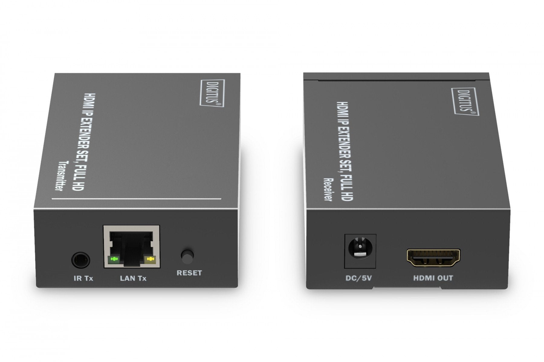 Digitus DS-55517 extension audio/video Émetteur et récepteur AV Noir