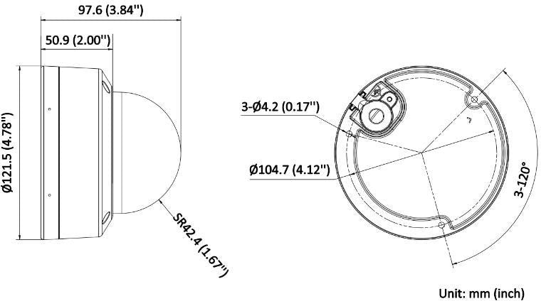 Hikvision DS-2CD1183G2-LIUF 2.8mm PL 8 MP Caméra Réseau Dôme Fixe a Lumiere Hybride Intelligente (interface polonaise uniquement)