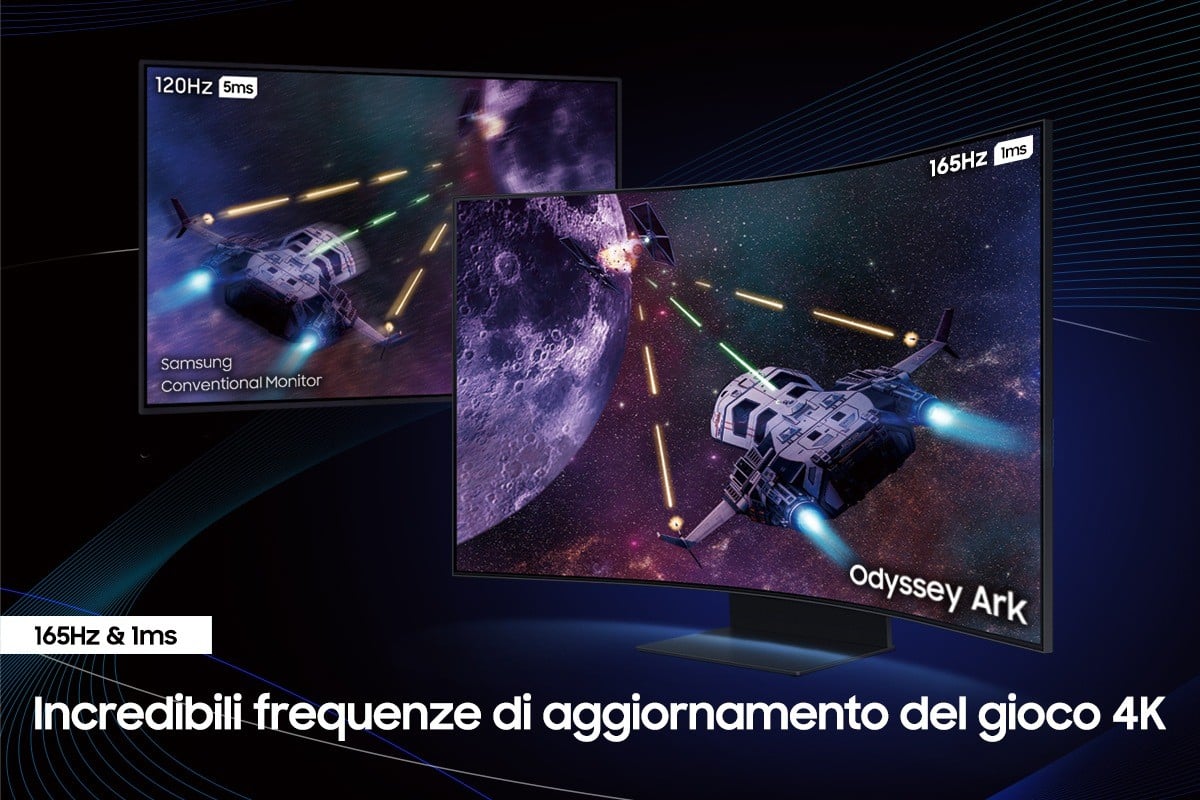 SAMSUNG LS55CG970NUXEN 55p UHD VA Odyssey Ark G97NB 165Hz 1ms SMART HDMI