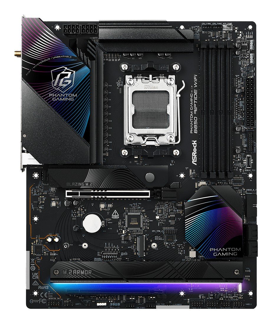 Asrock Phantom Gaming B850 Riptide WiFi AMD B850 Emplacement AM5 ATX