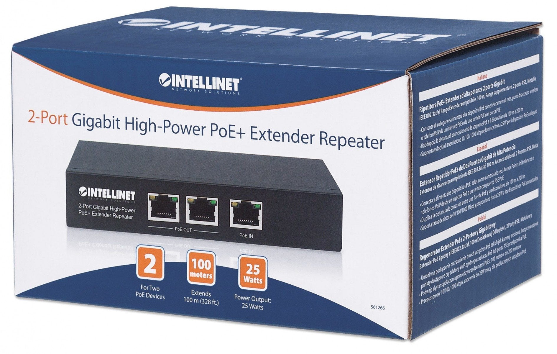 Intellinet 561266 prolongateur réseau Noir