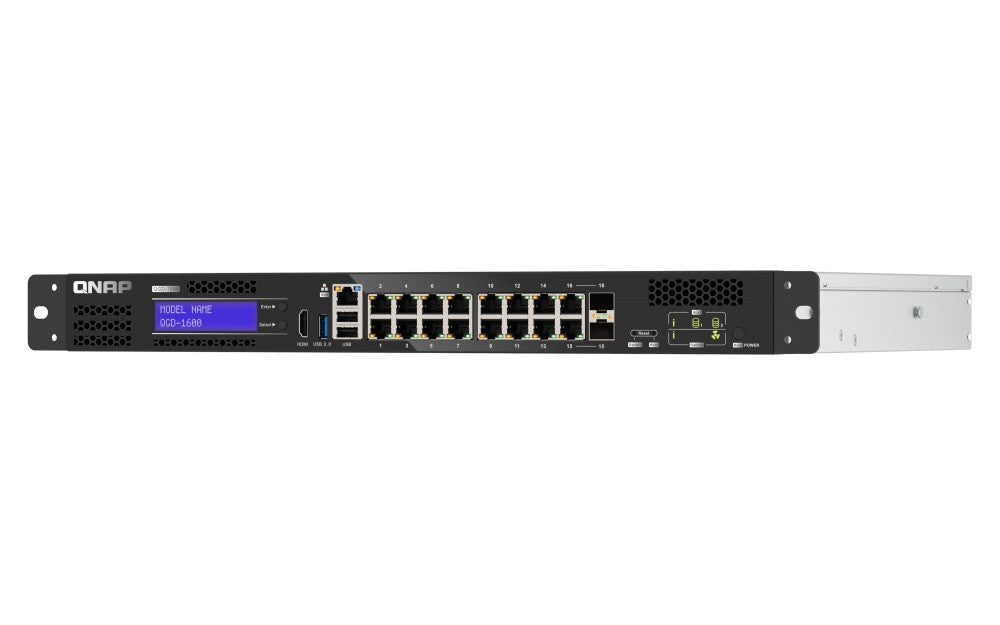QNAP QGD-1600: 16 1GbE ports with 2 RJ45