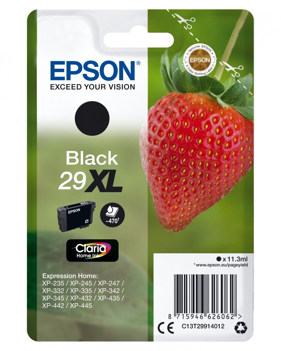 EPSON 4LB Cartridge Fraise - Ink Claria Home Black XL w/s