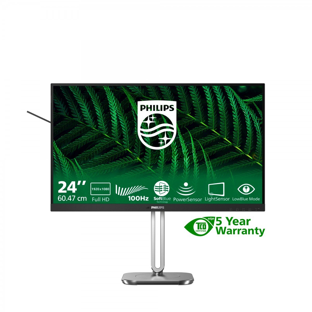 PHILIPS 24B2G5200/00 Ecran 23.8p FHD IPS 75Hz D-SUB HDMI 1.4 DP 1.2