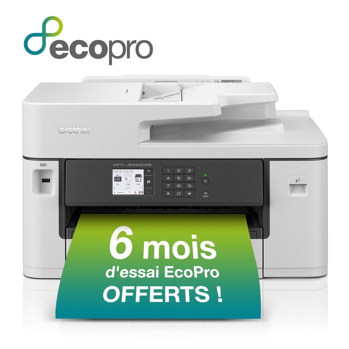 BROTHER MFCJ5340DWE A3 ECOPRO Inkjet Multifunction Printer 4in1 28/21ppm 1200x4800dpi