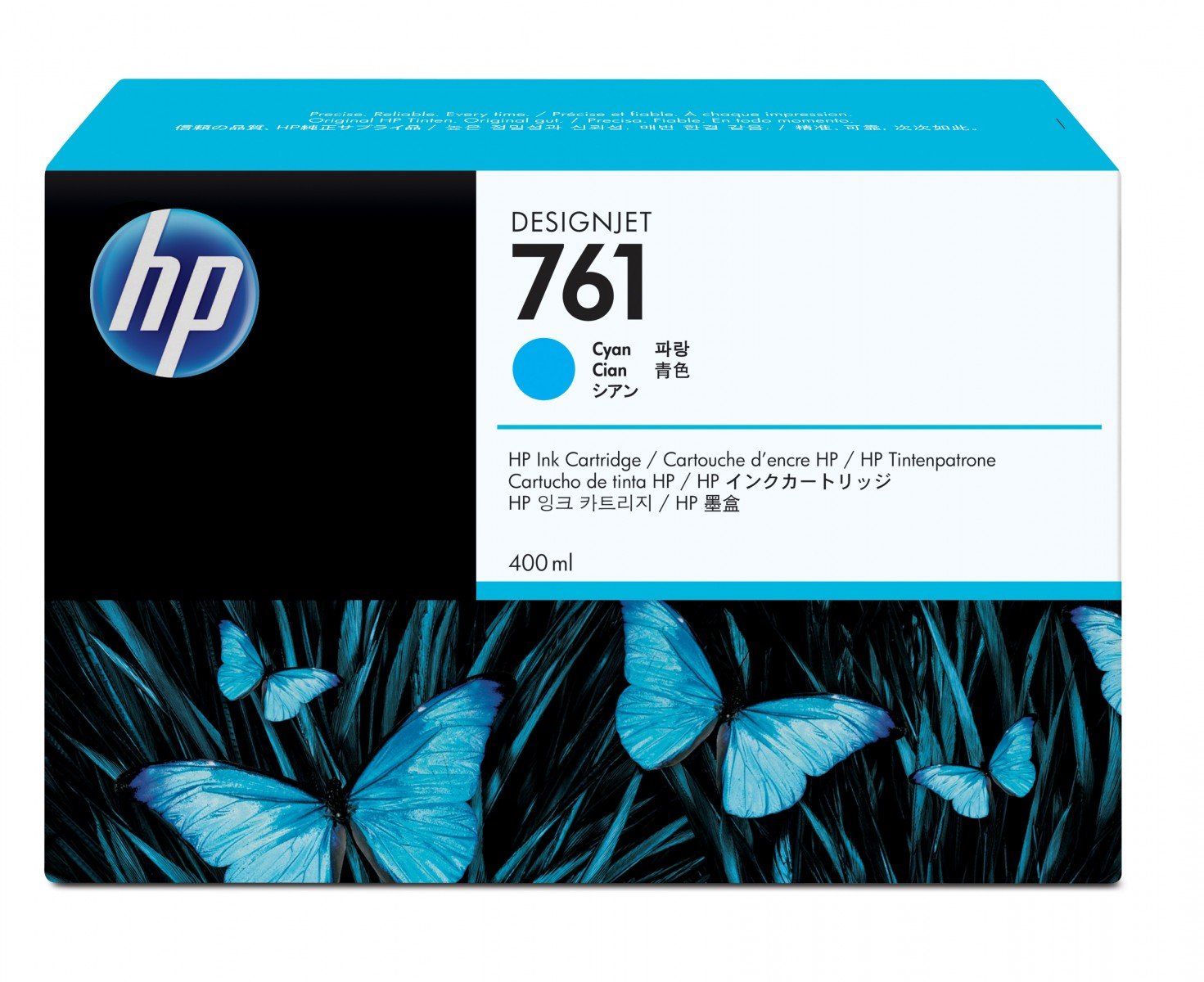 HP 761 original Ink cartridge CM994A cyan standard capacity 400ml 1-pack
