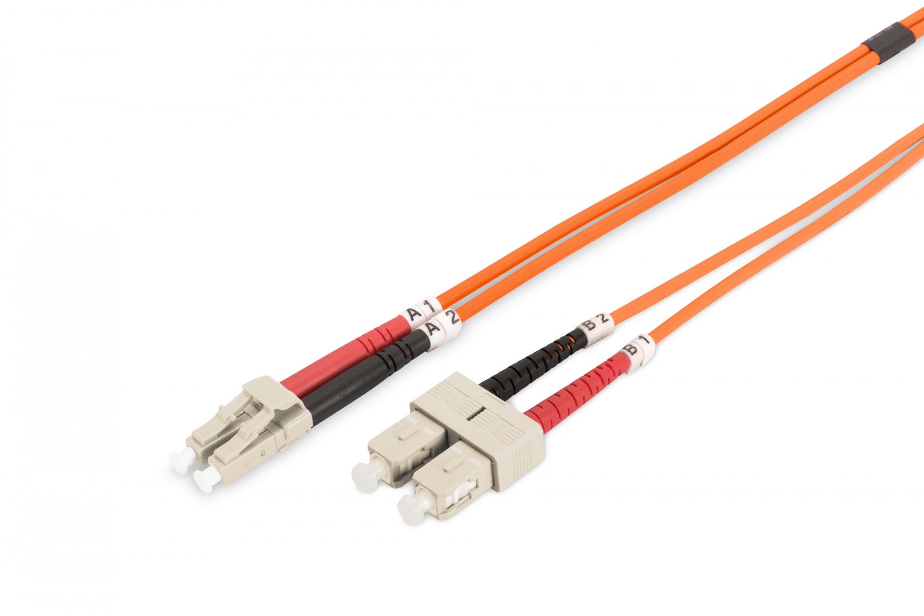 DIGITUS Câble de brassage multimode a fibre optique - LC / SC - 1 m - I-VH - OM2 - LC - SC