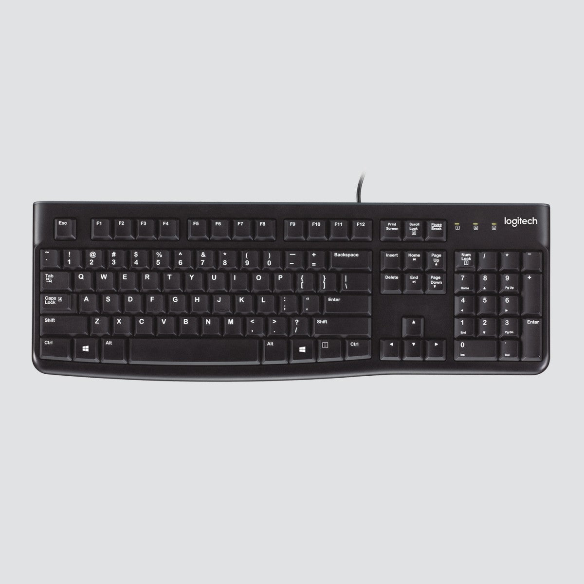 Logitech K120 clavier USB QWERTZ Suisse Noir