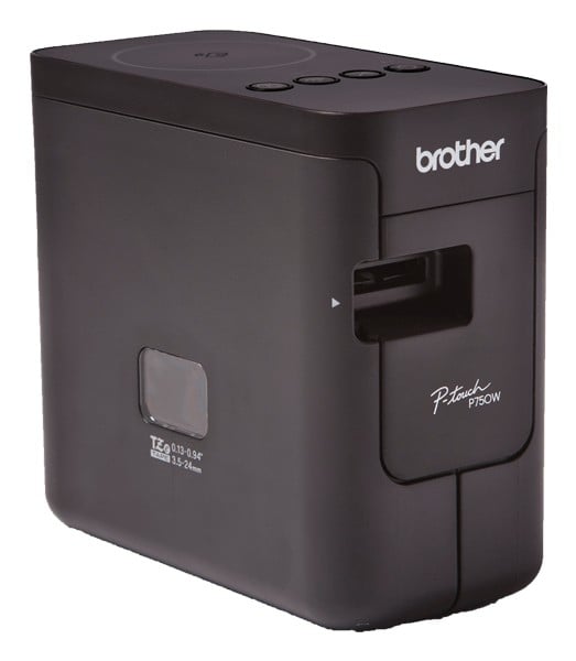 Brother PT-P750W imprimante pour étiquettes 180 x 180 DPI 30 mm/sec Avec fil &sans fil HSE/TZe Wifi