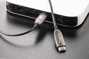 Digitus AK-330126-500-S Câble HDMI AOC hybride | HDMI-A mâle-mâle | HDMI 2.1 | UHD-2 8K@60Hz | 48Gbps |HDR, eARC, HDCP 2.2, CEC | 50m