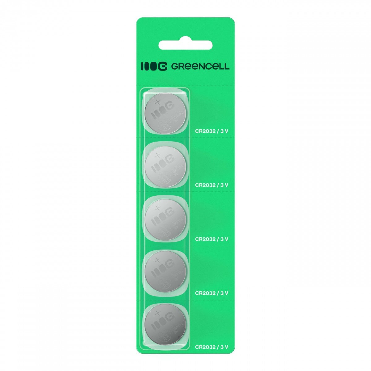 Green Cell X5CR2032 5x Pile bouton lithium CR2032 3V 220mAh