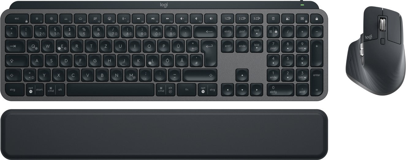 Logitech MX Keys S Combo clavier Souris incluse Bureau Bluetooth QWERTZ Allemand Graphite