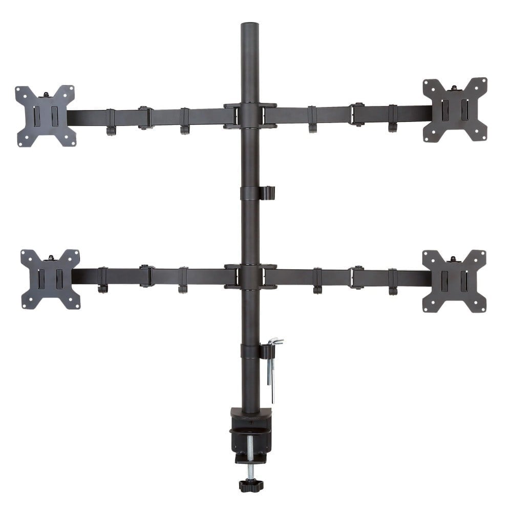 Support de bureau Techly ICA-LCD 382-Q pour 4 moniteurs 13-27” LCD 10kg rotatif