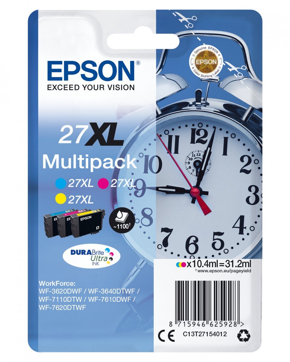Ink/27XL Alarm Clock 10.4ml CMY