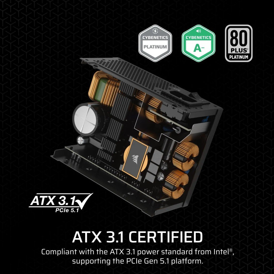 Alimentation Corsair SF Series CP-9020256-EU 850 W 24 broches ATX SFX Noir