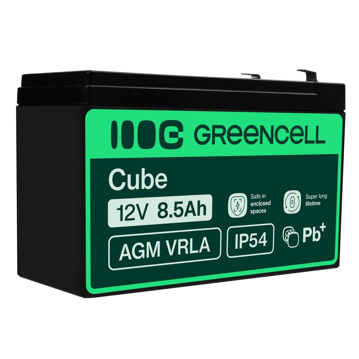 Green Cell AGM Battery 12V 8.5Ah - Battery - Mignon (AA)