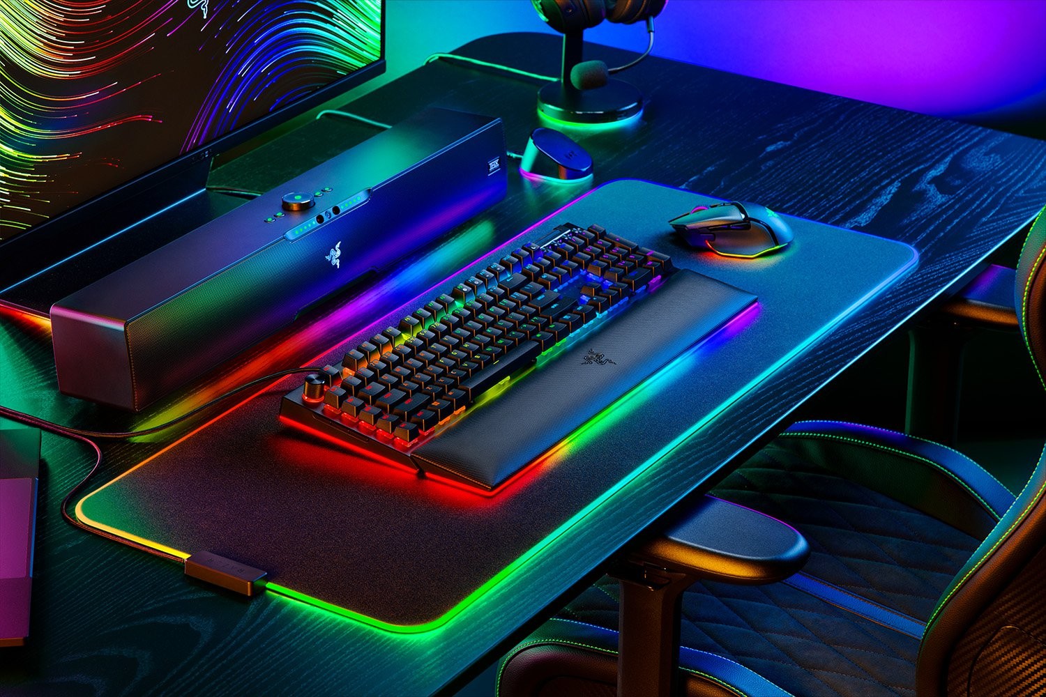 Razer BlackWidow V4 Pro clavier Gaming USB QWERTY US International Noir