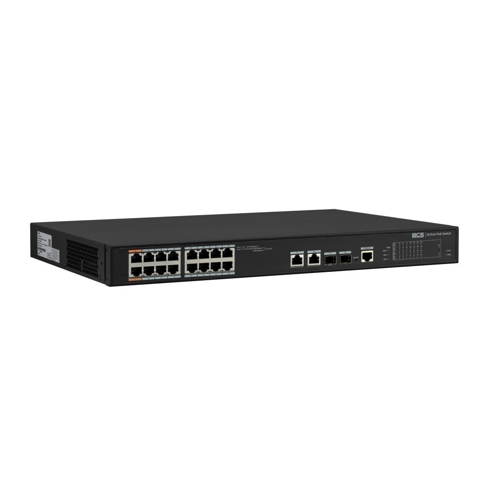 BCS BCS-L-SP1602G-2SFP-M(2) Commutateur PoE géré 16 ports avec technologie exPoE 240W