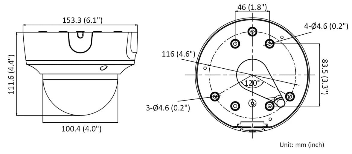 Hikvision DS-2CD2743G2-IZS(2.8-12mm) 4 MP AcuSense Motorized Varifocal Dome Network Camera