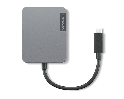 Lenovo 4X91A30366 hub & concentrateur USB 2.0 Type-C Gris