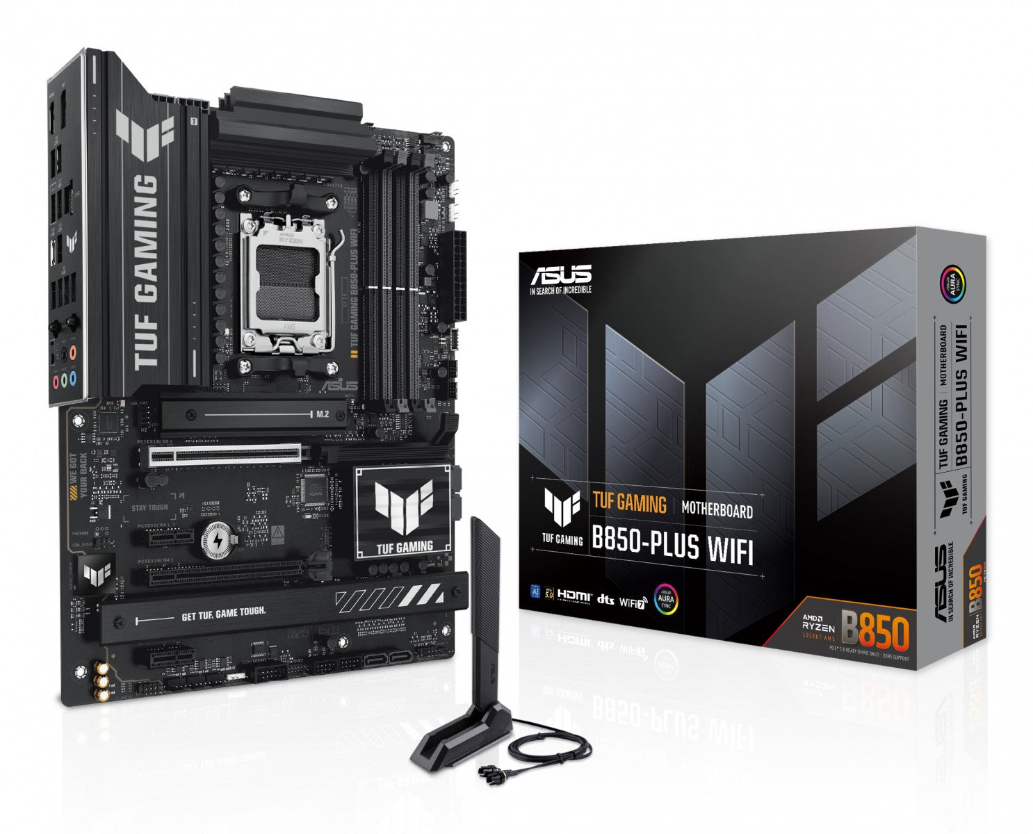 ASUS TUF GAMING B850-PLUS WIFI AM5 DDR5 ATX MB 1xHDMI 1xDP 3xM.2 4xSATA