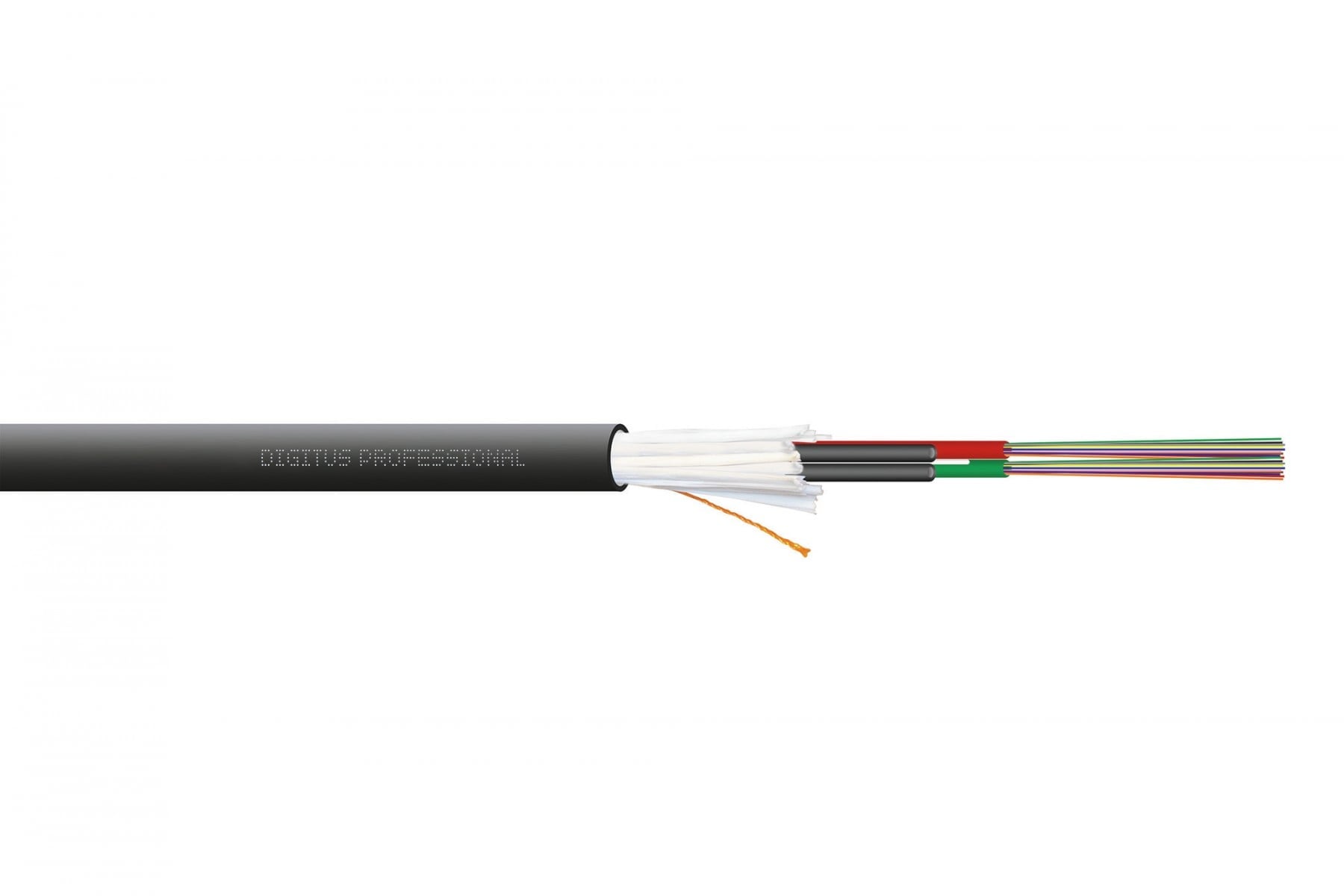 Câble a fibre optique universel DIGITUS avec connecteur SC 24 broches (2x12) SM9/125, Dca, LSOH, 1500N, noir
