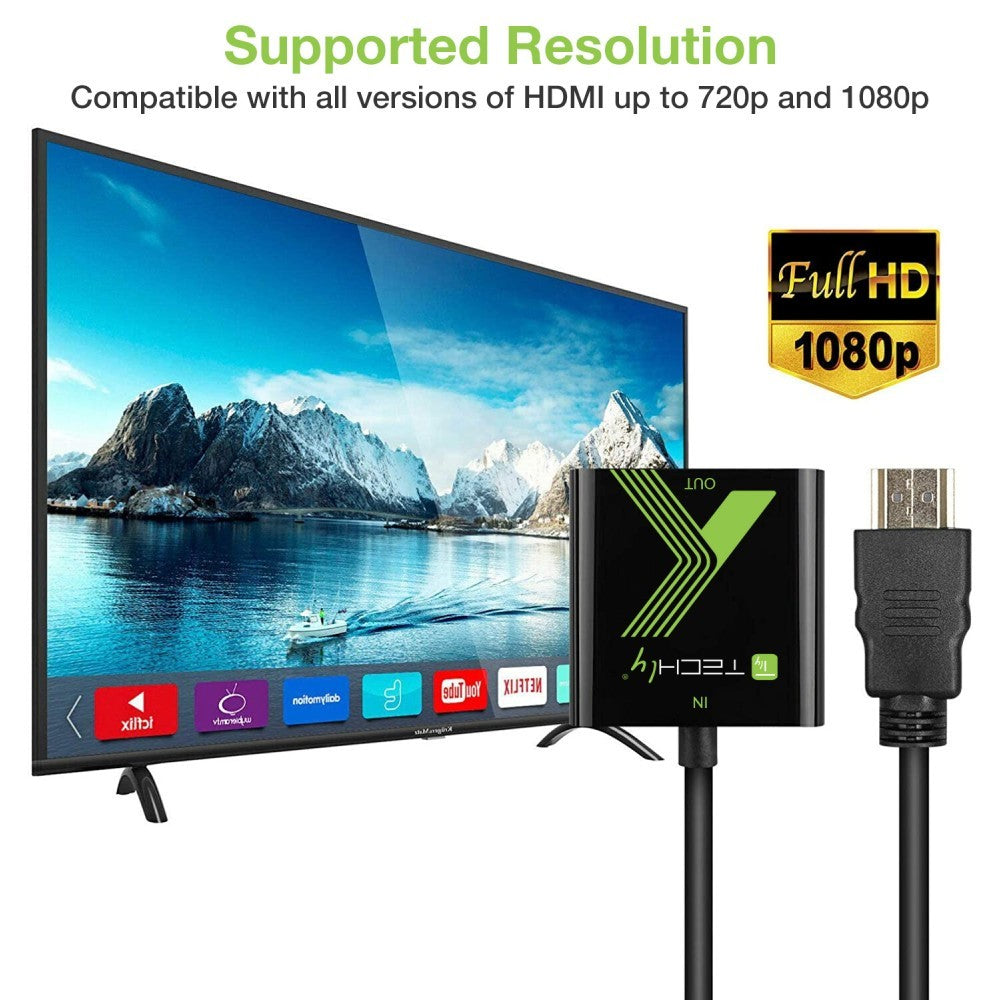 Techly IDATA HDMI-VGA2 Adaptateur HDMI vers S-VGA D-Sub15 M/F