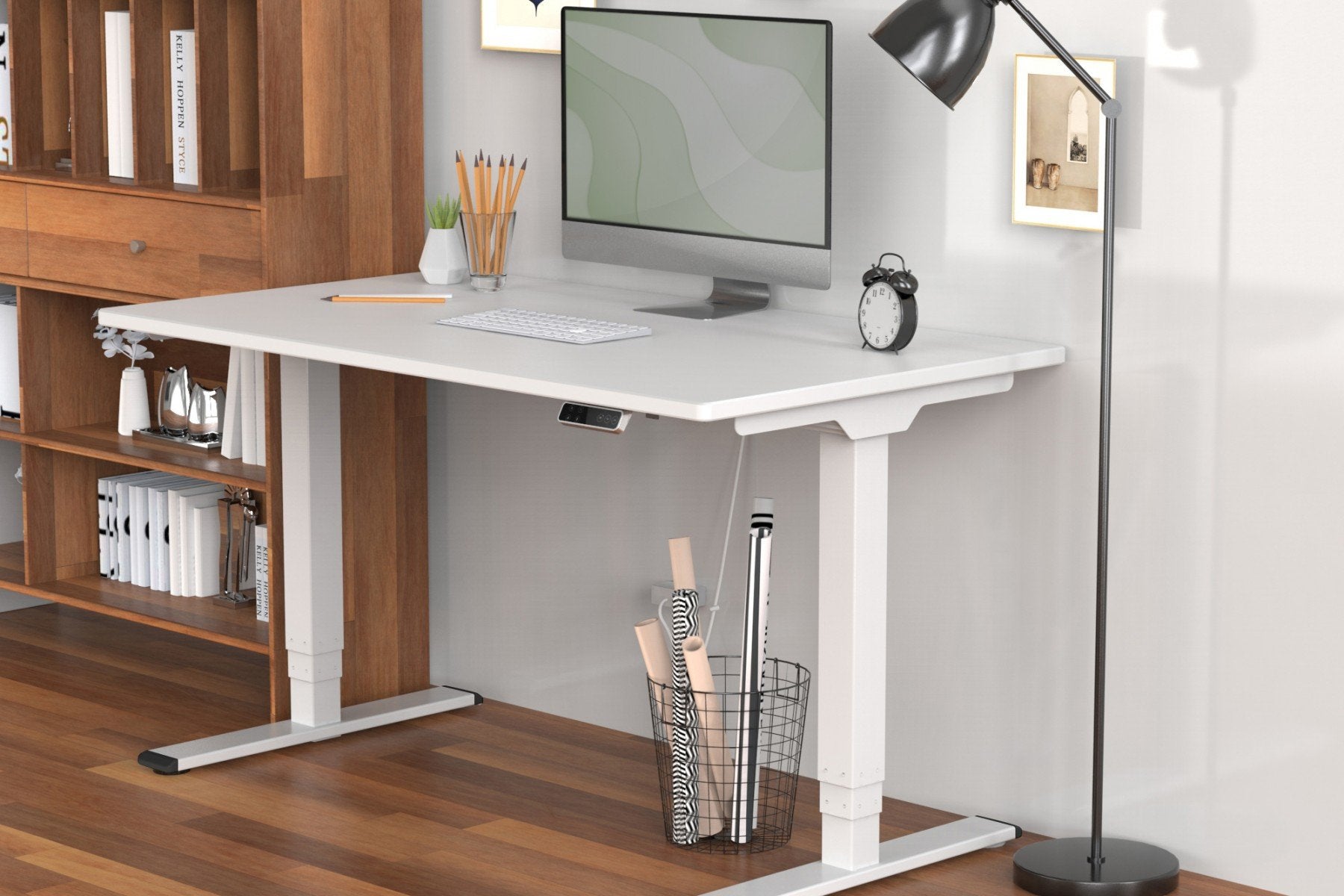 Digitus DA-90433 Cadre de bureau Electrique 2 pieds