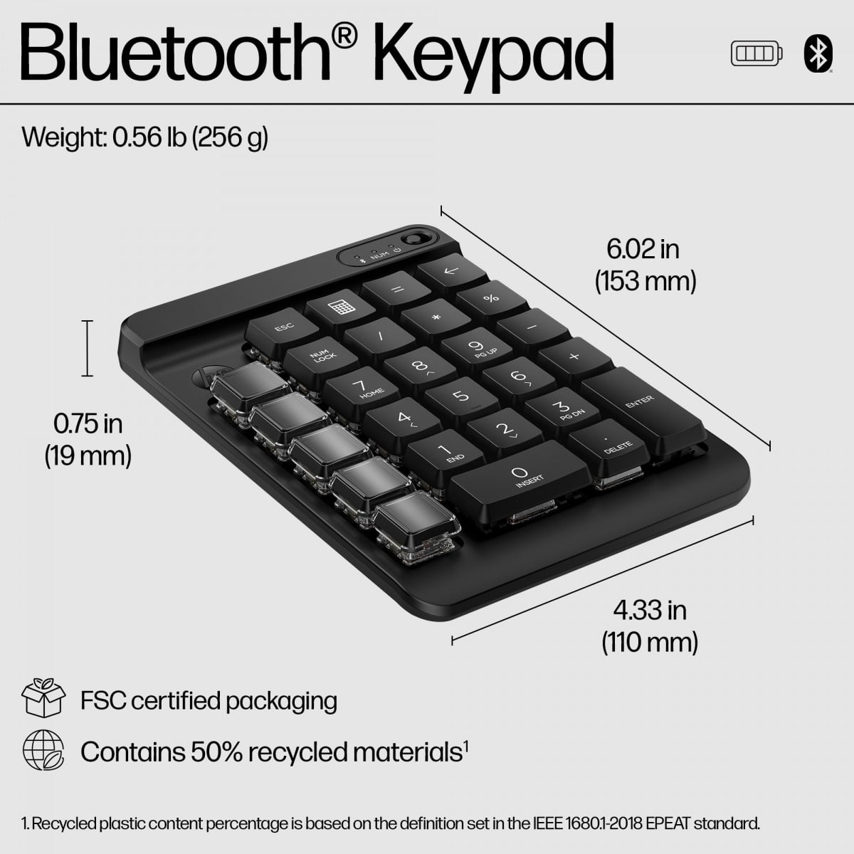 HP 435 Programmable BT WL Keypad