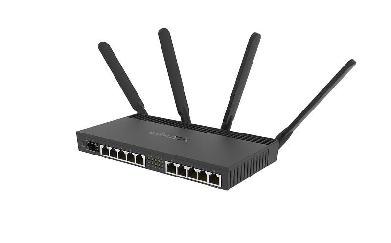 MikroTik RB4011iGS+5HacQ2HnD-IN Wireless Router, Dual-band 2.4/5GHz, 10x Gigabit Ethernet, PoE, RouterOS