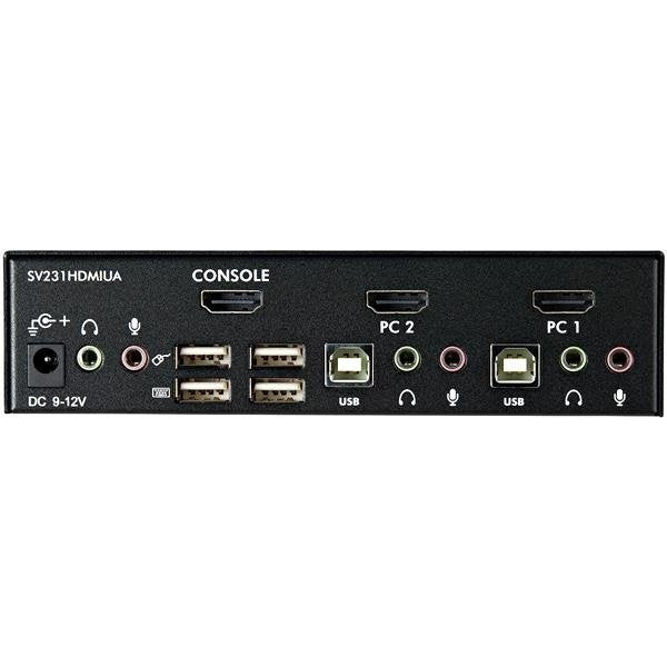 2 Port USB HDMI KVM Switch w/Audio