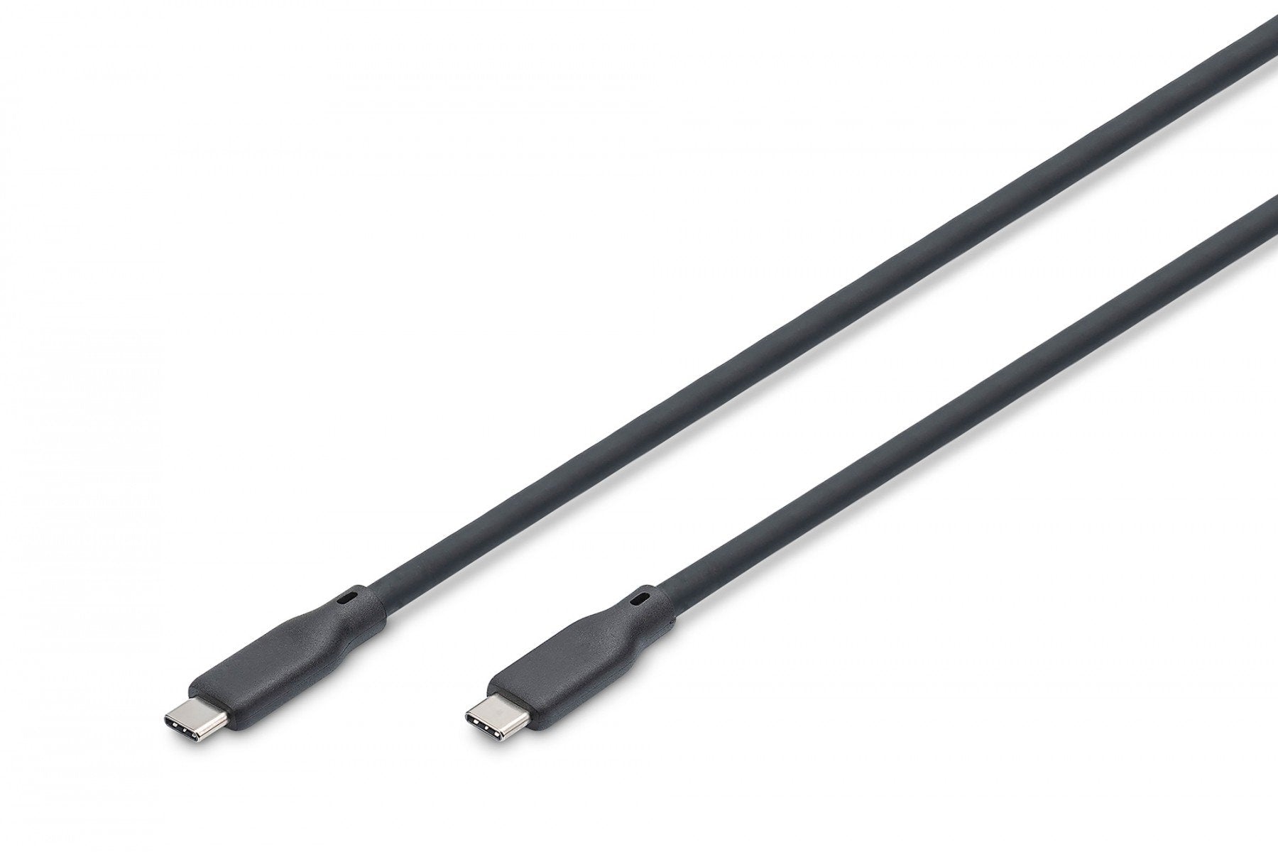 Câble de connexion en silicone USB-C vers USB-C, USB 3.2 Gen2 10G 4K60Hz 100W, 0,5 m noir