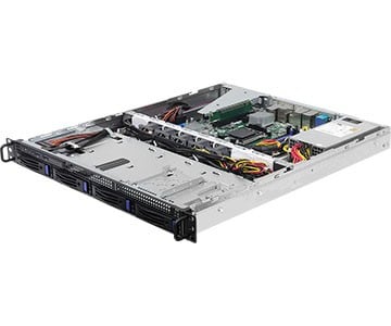 ASRock 1U4LW-B650/2L2T, Rack 1U, UP, AMD Ryzen 7000, 4xLFF, 2xGbE, 2x10GbE, Fixed PSU, IPMI