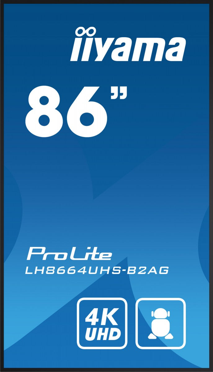 IIYAMA- Afficheur professionnel 86" LH8664UHS-B2AG