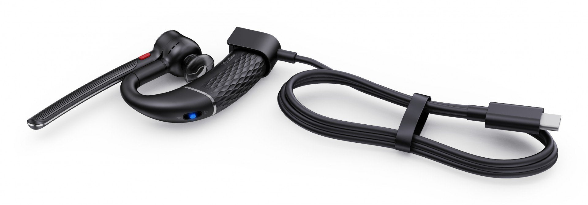 Yealink BH71 Lite Avec fil &sans fil Crochets auriculaires Bureau/Centre d'appels USB Type-C Bluetooth Noir