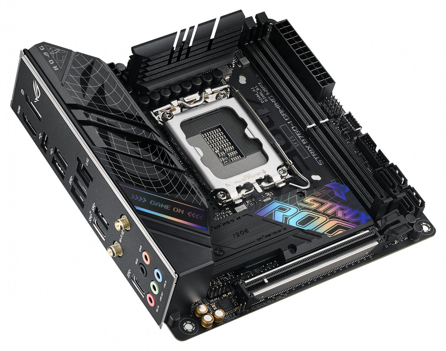 ASUS ROG STRIX B760-I GAMING WIFI LGA 1700 2xDDR5 Mini ITX 4xSATA MB 1xHDMI 2.1 1xDP 1.4 2xM.2