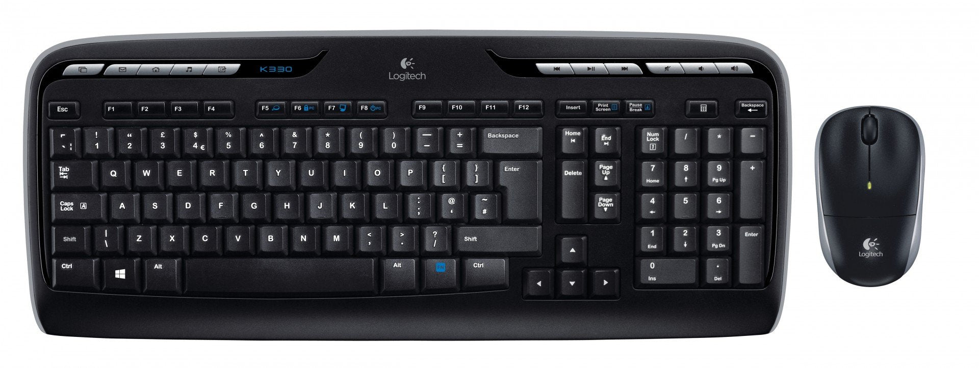 Logitech MK330 clavier Souris incluse Bureau USB QWERTY US International Noir
