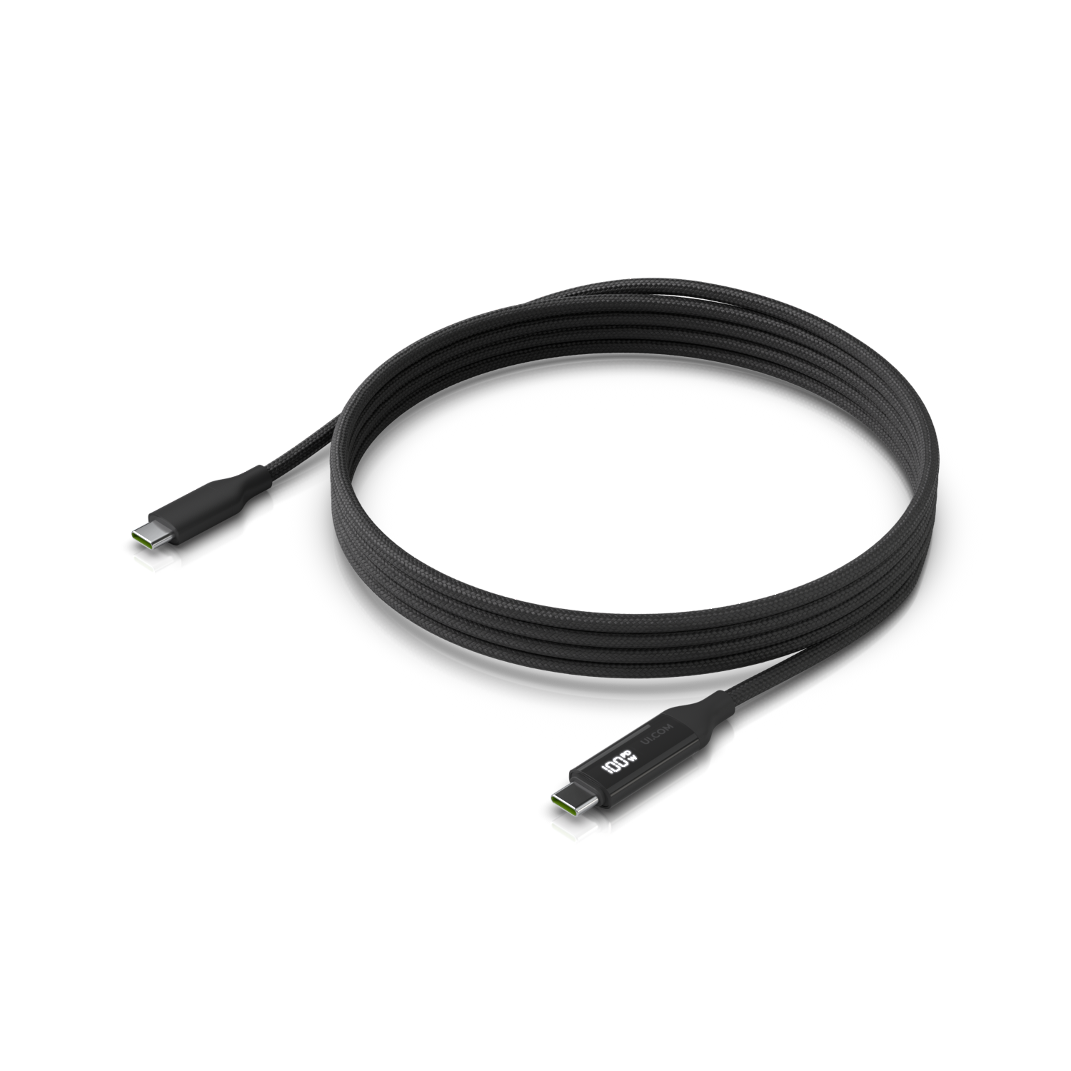 Ubiquiti UACC-Cable-USB-100W-1M-BK câble USB USB C Noir, Gris