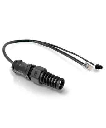 QuWireless QRJ45-PL câble de réseau Noir 0,38 m Rond