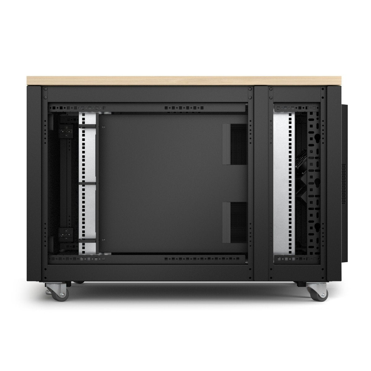 APC NetShelter Rack vertical soundproof AC 100-230V maple 12U 19 TAA Compliant
