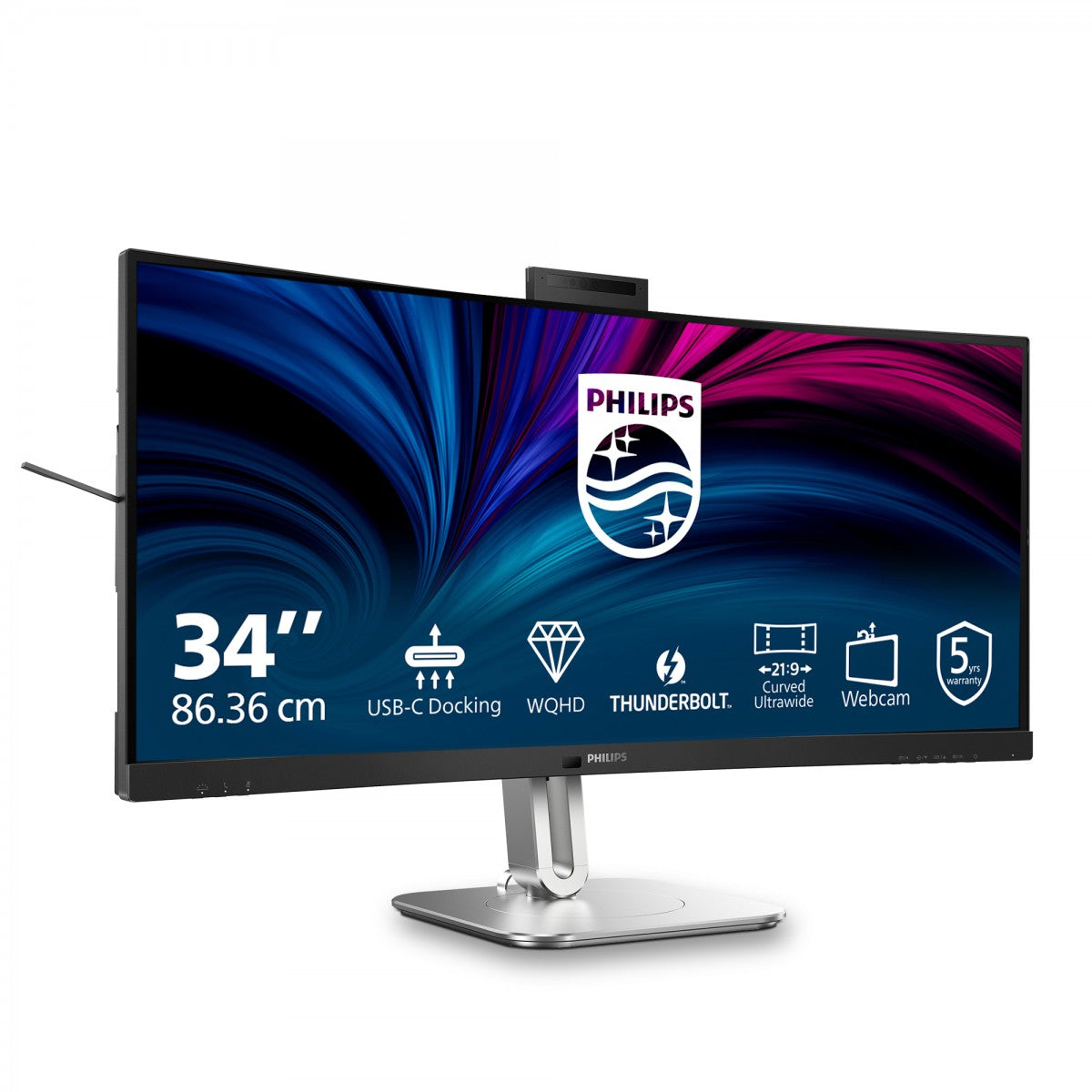 PHILIPS 34B2U6603CH 34p Curved 3440x1440 2xHDMI DP USB
