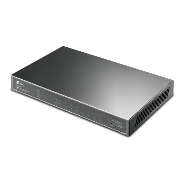 TP-Link JetStream TL-SG2008P commutateur réseau Géré L2/L2+ Gigabit Ethernet (10/100/1000) Connexion Ethernet, supportant l'alimentation via ce port (PoE) Noir