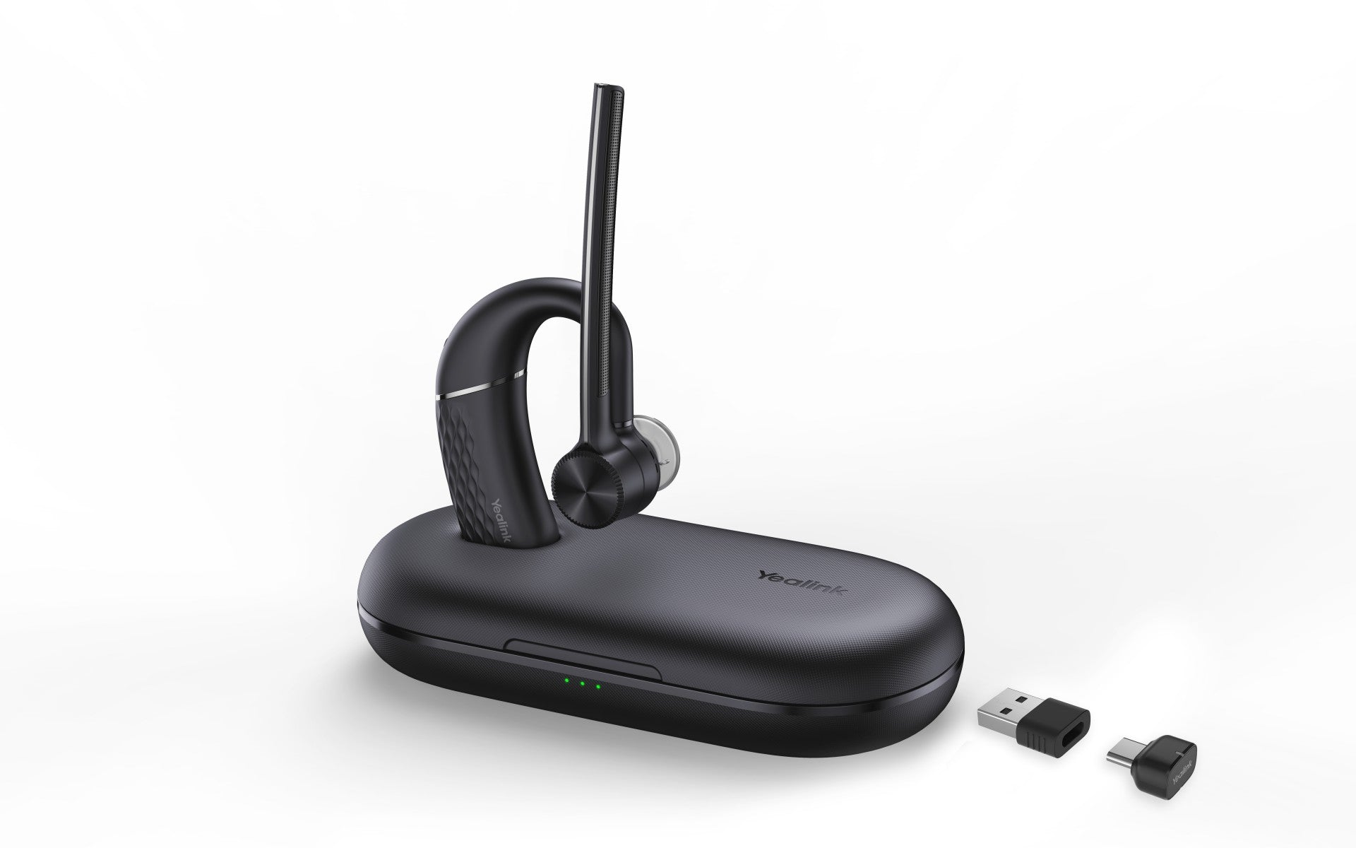 Yealink BH71 Pro USB-C/A Sans fil Crochets auriculaires Bureau/Centre d'appels USB Type-C Bluetooth Noir