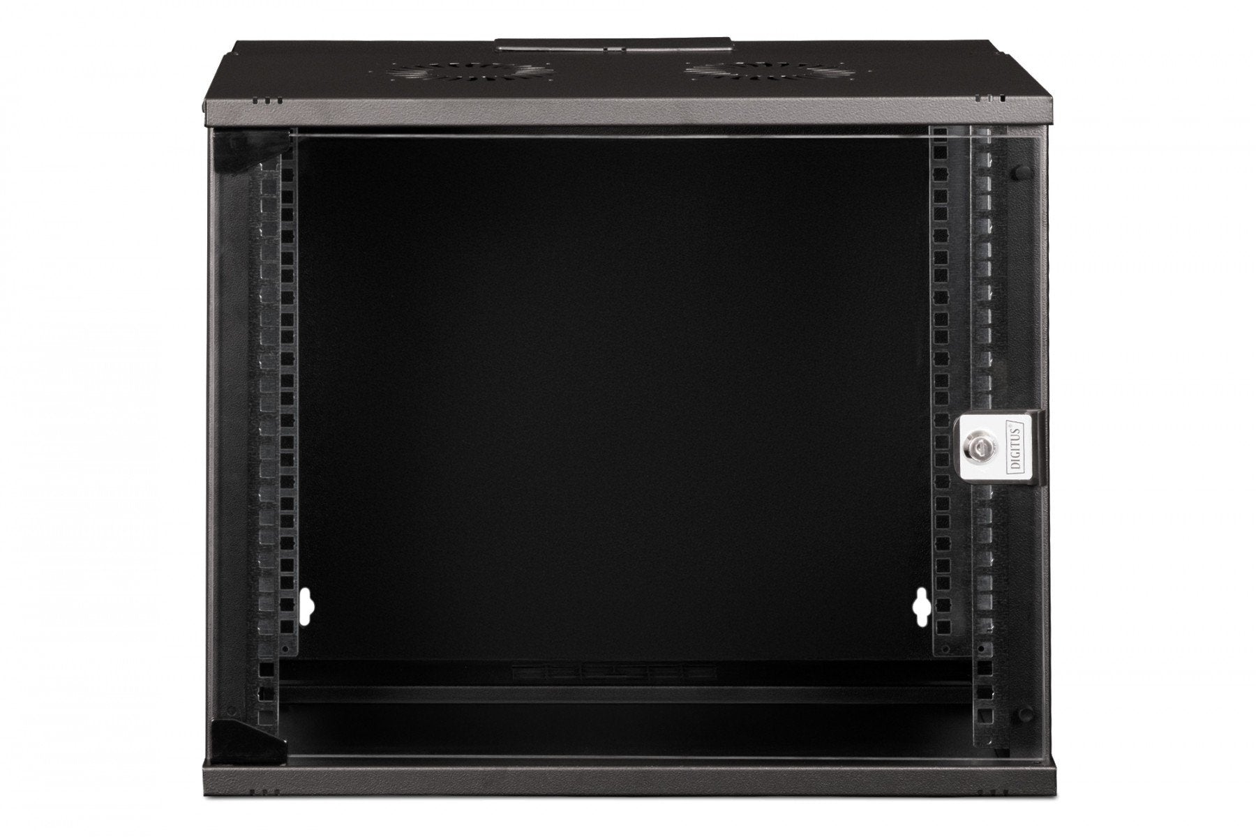 "Armoire réseau murale 19"" 9U, SOHO PRO 460 x 540 x 400 mm, porte en verre, noire, non assemblée, 60 kg"