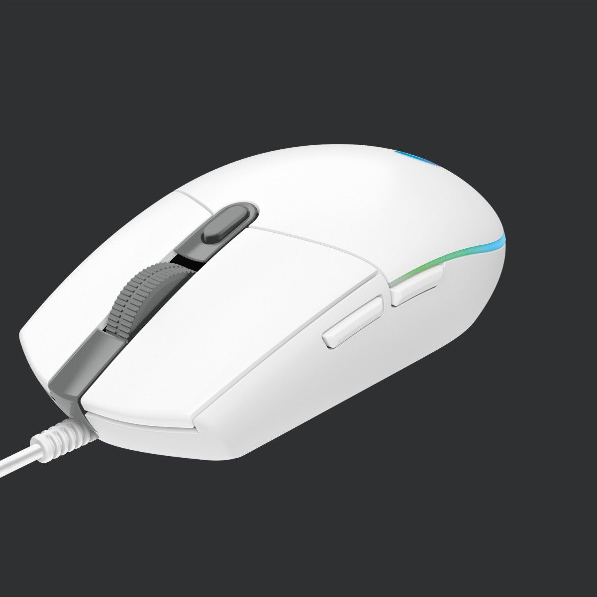 LOGITECH Gaming Mouse G203 LIGHTSYNC Mouse optical 6 buttons wired USB white