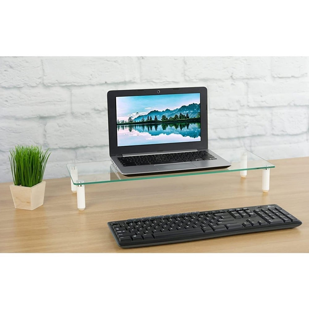 Techly ICA-MS 461 Support de moniteur pour bureau en verre