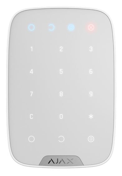 Ajax Systems 38249.12.WH1 Clavier sans fil KeyPad - blanc