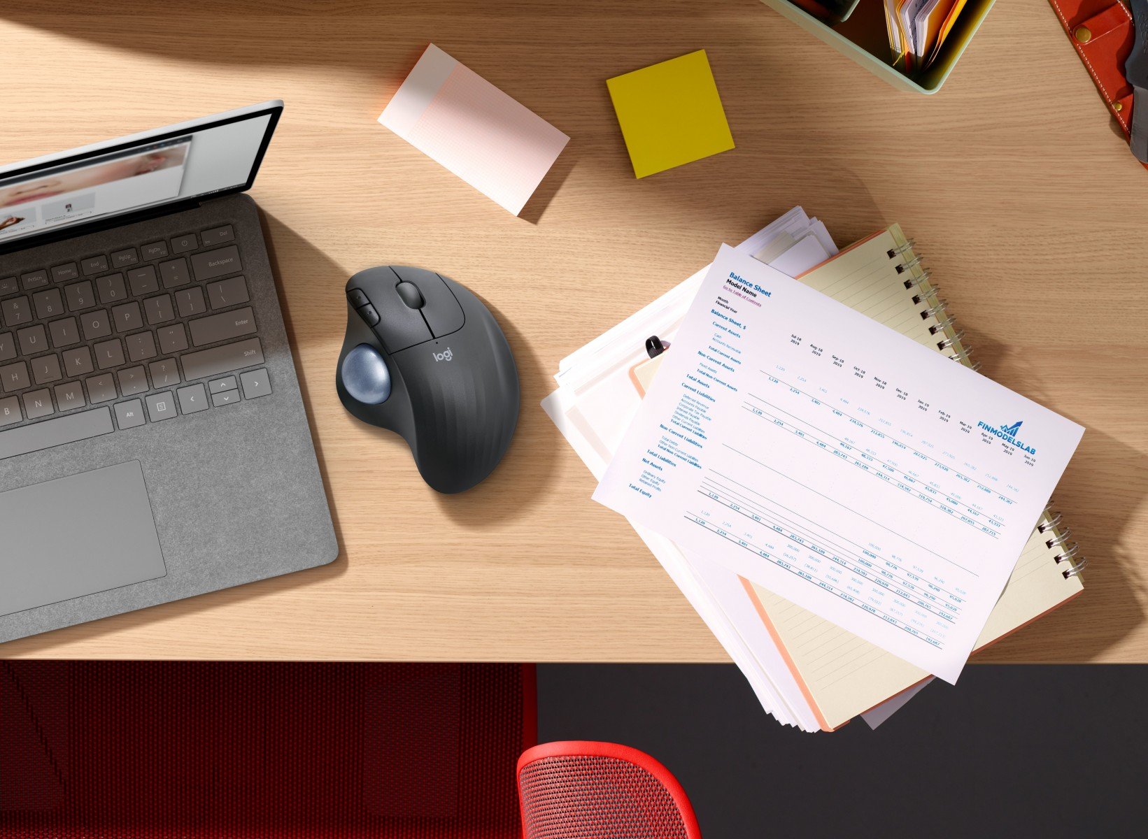 LOGITECH ERGO M575 for Business Trackball right-handed optical 5 buttons wireless Bluetooth Bolt USB receiver graphite