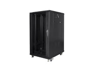 Lanberg FF01-6822-12B - Rack autonome - 22U - 800 kg - Verrouillage des touches - Rails de rack - Pieds réglables